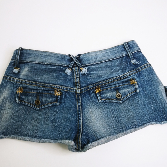 RARE RALPH LAUREN RUGBY Womens Cutoff Jean Shorts - Picture 4 of 4